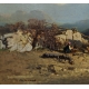 Tableau "Vaches" signé J. DUNANT