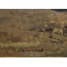 Tableau \"Vaches\" signé J. DUNANT