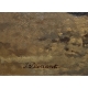 Tableau "Vaches" signé J. DUNANT