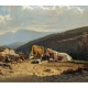 Tableau "Vaches" signé J. DUNANT