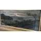 Huile sur toile "Paysage de Provence"