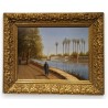 Tableau \"Bord du Nil\" signé L. JACOT