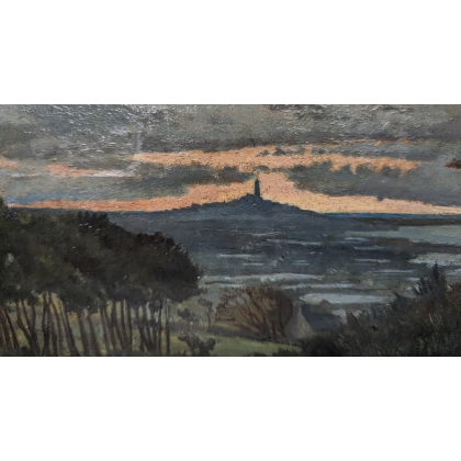 Paintings | Oil on canvas “Landscape of Provence” Moinat SA  – Antiques and home décor