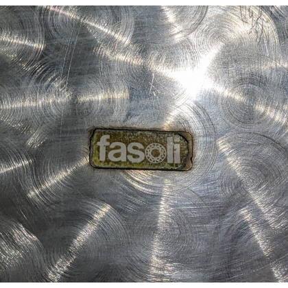 Plateau en métal argenté par FASOLI