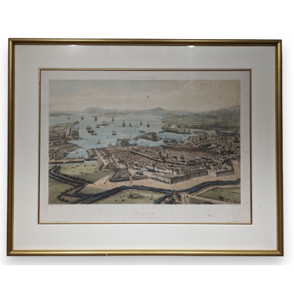 Gravure \"Toulon\" par A. GUESDON