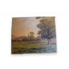 Huile sur toile "Campagne genevoise"