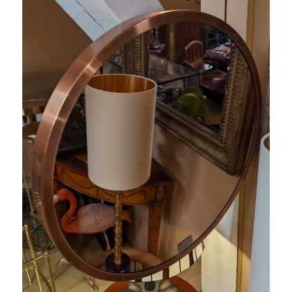  Miroir rond "BANDIT" métal cuivré sur  Moinat SA  - Antiquités décoration
