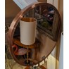  Miroir rond "BANDIT" métal cuivré sur  Moinat SA  - Antiquités décoration
