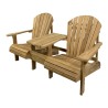 Fauteuil de jardin double \"Adirondack\" en teck