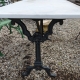 Table de bistrot plateau marbre