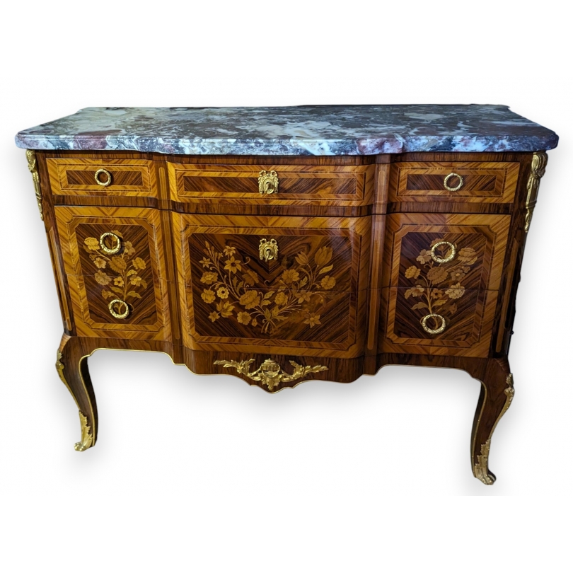 Commode style Transition en bois de rose