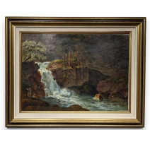 Tableau "Cascade dans la foret"