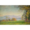 Tableau \"Le vieux Rhône\" signé CHARPENTIER