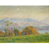 Tableau \"Le vieux Rhône\" signé CHARPENTIER