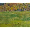 Tableau \"Le vieux Rhône\" signé CHARPENTIER