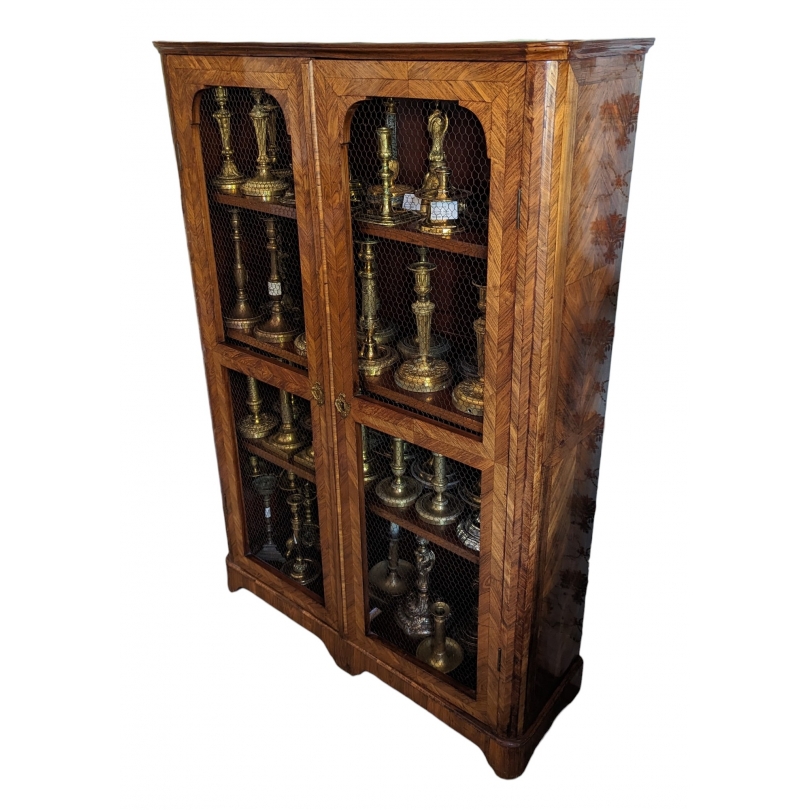 Vitrine Régence en bois de violette