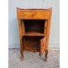 Louis XV-style bedside table with curtains