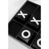 Tic-tac-toe en résine noir et blanc
