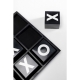 Tic-tac-toe en résine noir et blanc