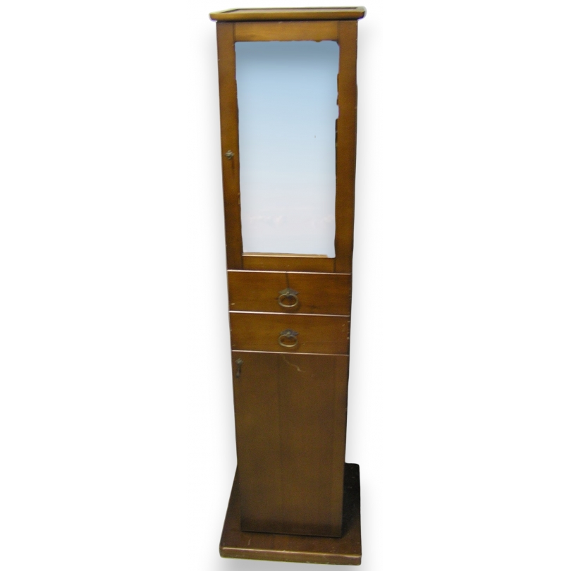  Colonne avec miroir en noyer sur  Moinat SA  - Antiquités décoration