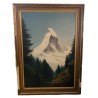 Tableau \"Cervin\" signé R. de LAUREDAY