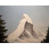 Tableau \"Cervin\" signé R. de LAUREDAY