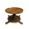  Table basse ronde tournante en noyer sur  Moinat SA  - Antiquités décoration
