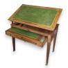 Tronchin Directoire table in mahogany, with a leather top by  Moinat SA  - Antiques and interior design
