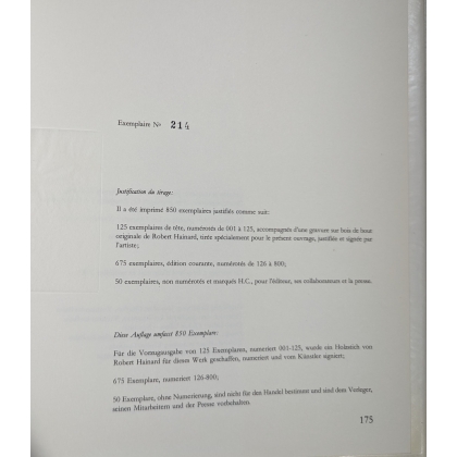 Livre "Les estampes I à III" de Robert HAINARD