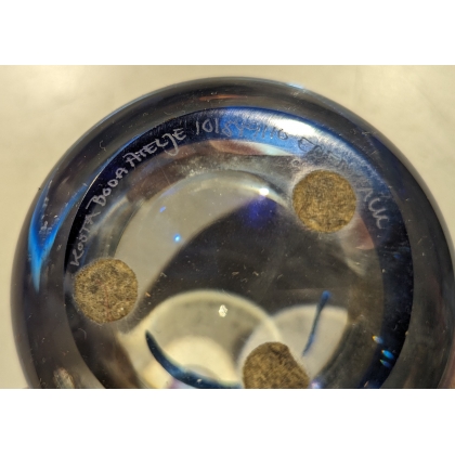 Blue KOSTA BODA paperweight