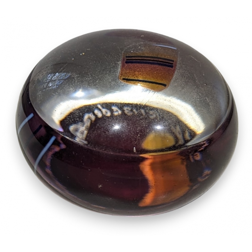 KOSTA BODA pink paperweight