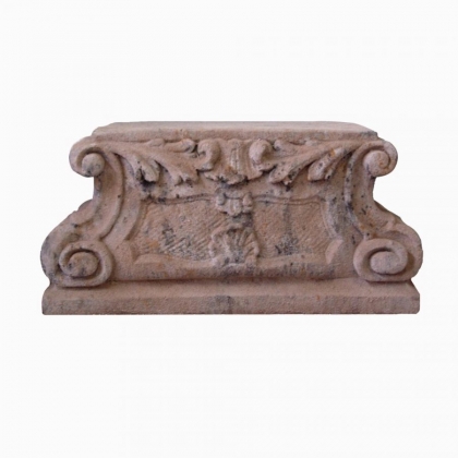 Socle rectangulaire en pierre reconstituée