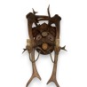 Wall light made from deer and chamois antlers