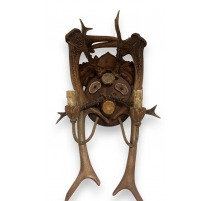 Applique en cornes de cerf et de chamois