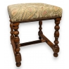 Tabouret Louis XIII à pieds tournés