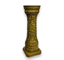 Colonne en céramique glasure verte