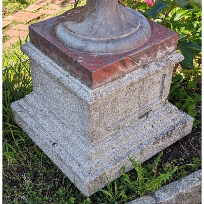 Pair of reconstituted stone plinths