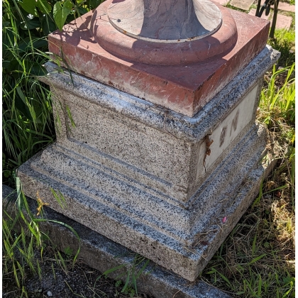 Pair of reconstituted stone plinths
