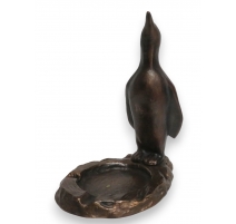 Cendrier Pingouin en bronze