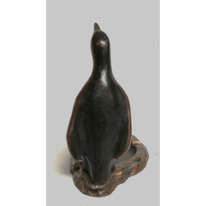 Cendrier Pingouin en bronze