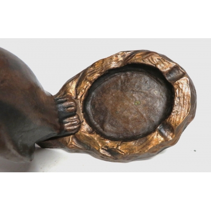 Cendrier Pingouin en bronze