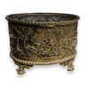 Oval brass plant pot, ‘Chasse à cour’