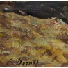 Tableau \"Les labours\" signé E. DUCRET