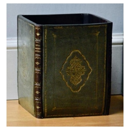 Corbeille à papier Livres ouverts vert
