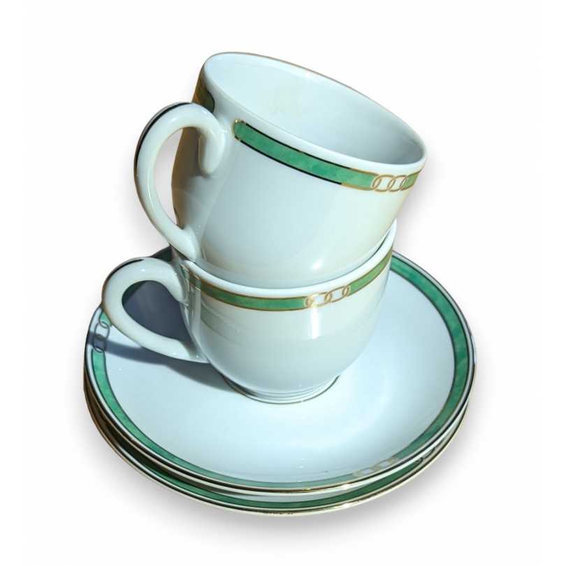 Paire de tasses et sous-tasses Christofle