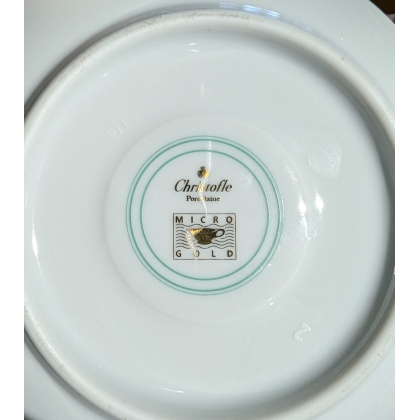Paire de tasses et sous-tasses Christofle