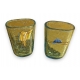 Paire de vases décor émaillé Jockey