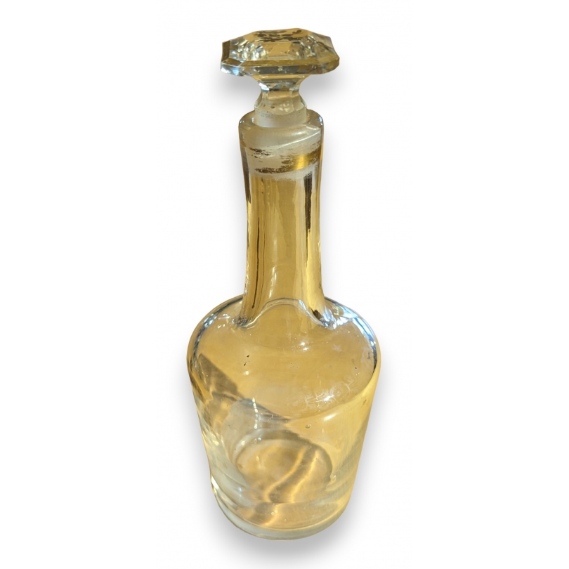 Petite carafe en verre décor étoiles dorées