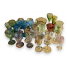 Lot de 25 verres sur pied miniature en verre