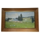 Tableau "Ferme du Jura" signé F. JAQUES 07